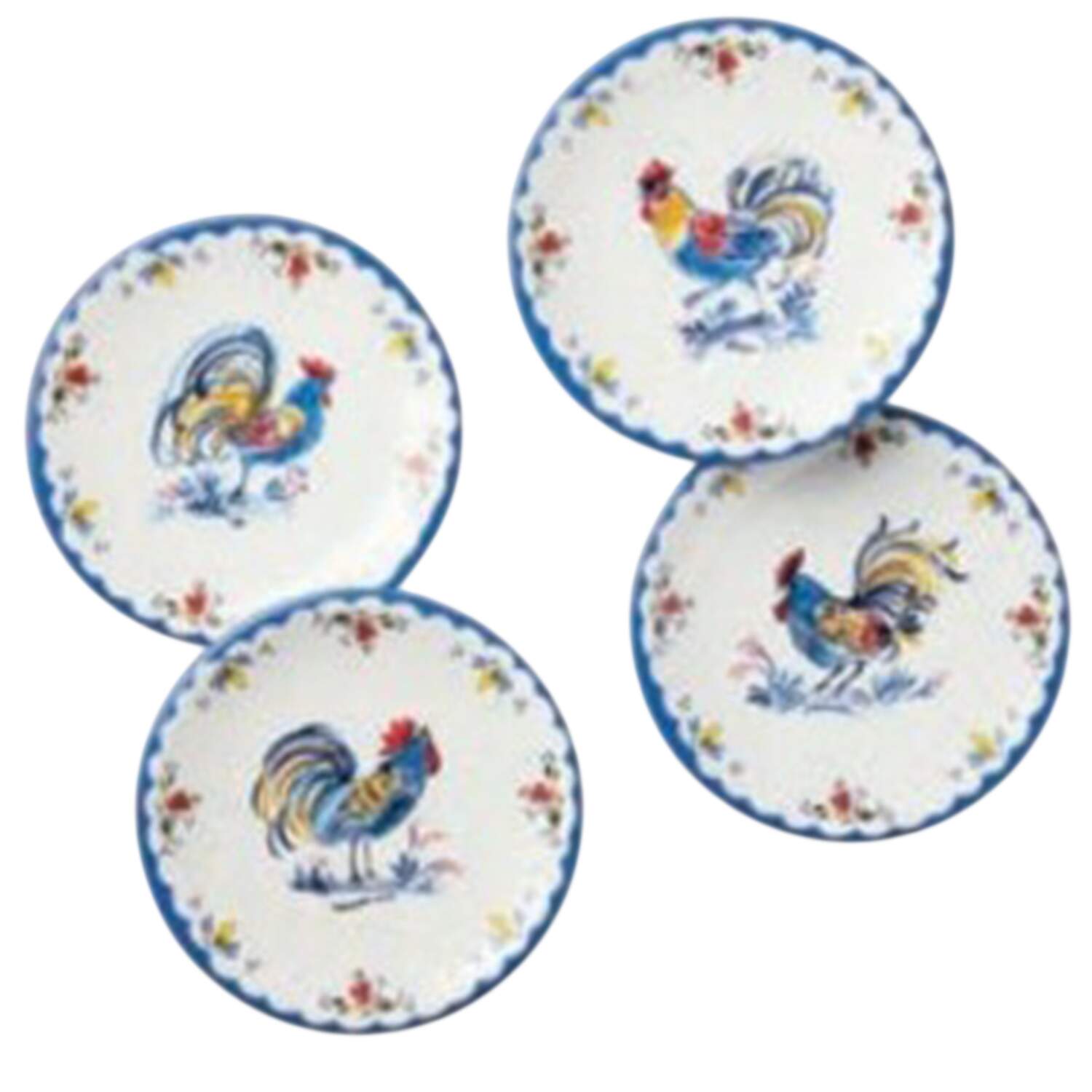 French Rooster Canape Plate by Certified International-1