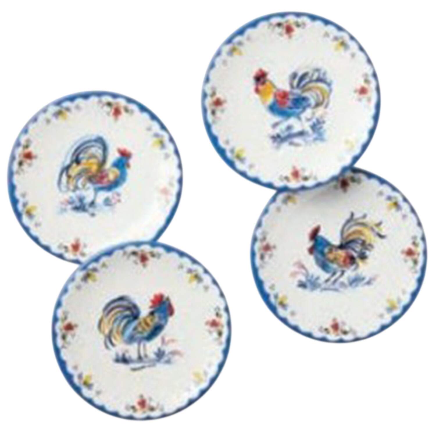 French Rooster Canape Plate by Certified International-1
