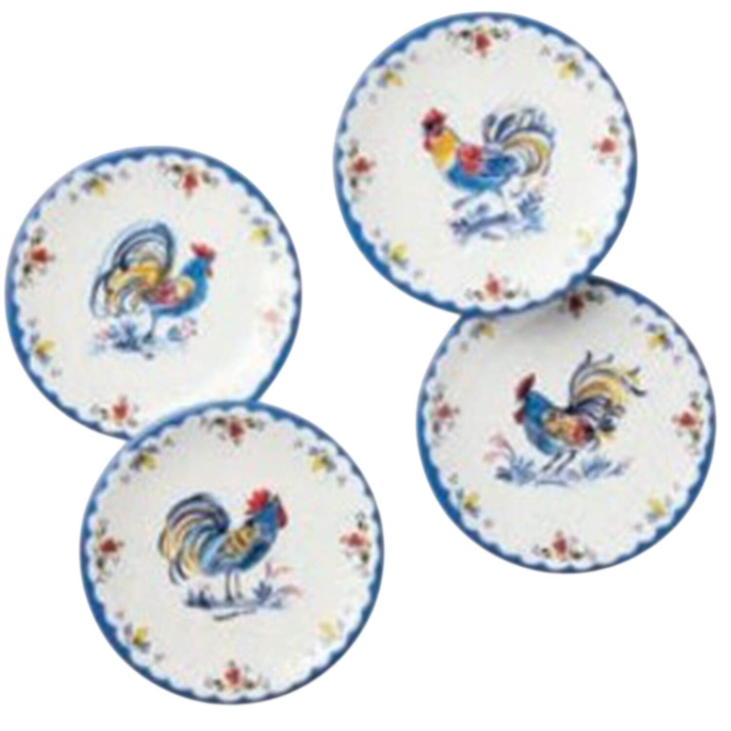 French Rooster Canape Plate by Certified International-1