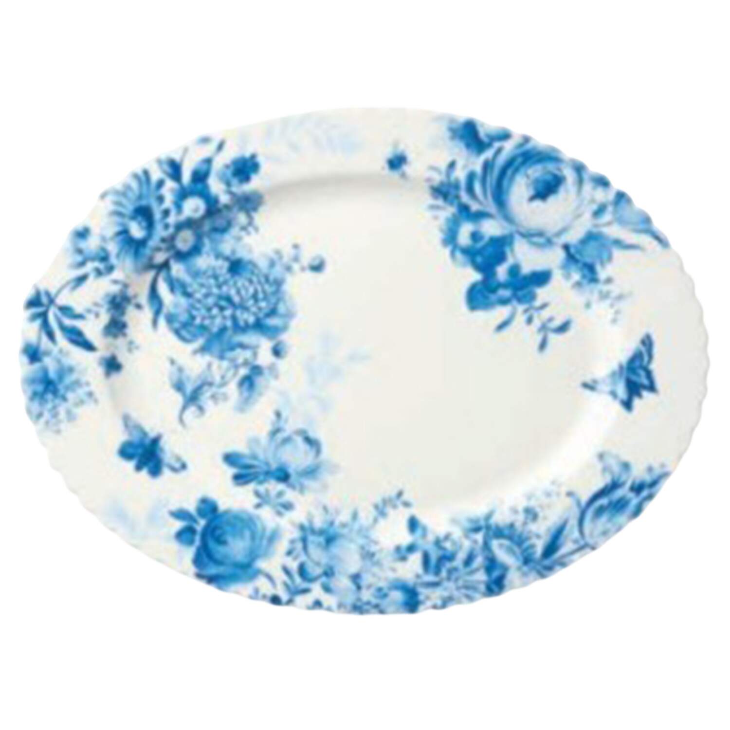 Gabrielle Blue 16" Oval Serving Platter by Certified International-1