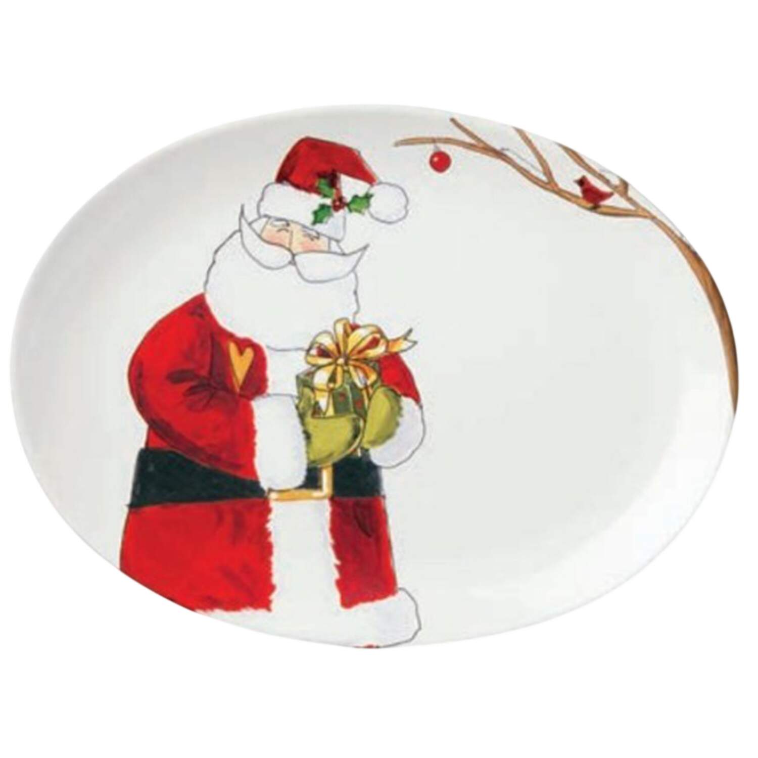 Santa's Delight 16" Oval Serving Platter by Certified International-1