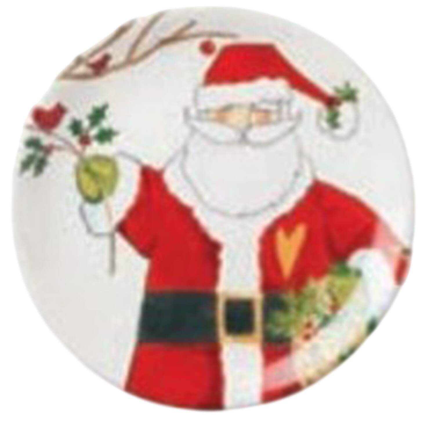 Santa's Delight Dessert Luncheon Plate by Certified International-1