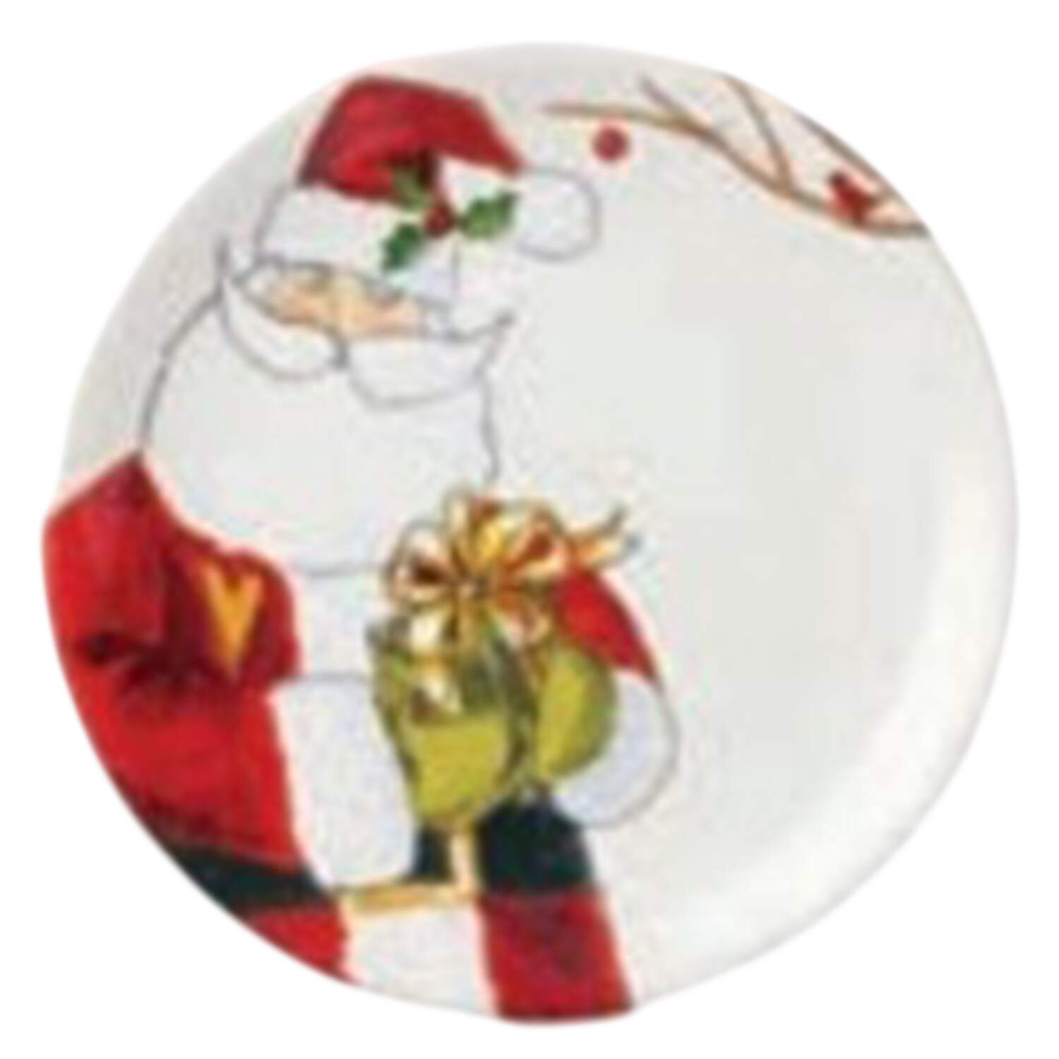 Santa's Delight Dessert Luncheon Plate by Certified International-1