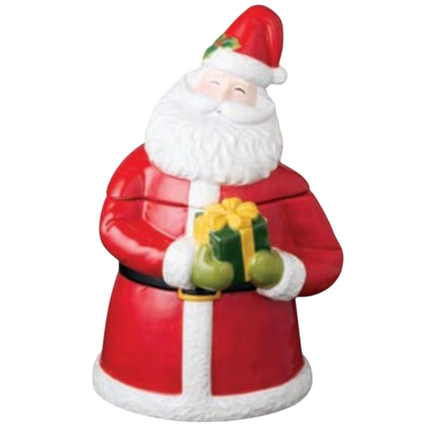 Santa's Delight Figural Cookie Jar & Lid by Certified International-1