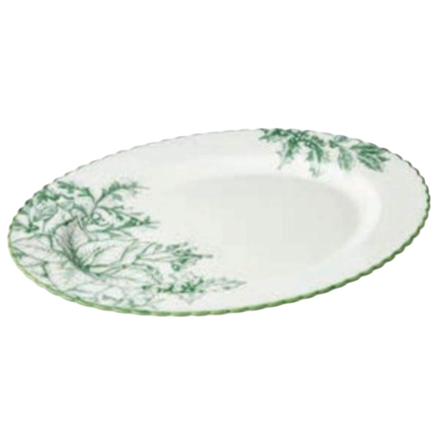 Winter's Evergreen 16" Oval Serving Platter by Certified International-1