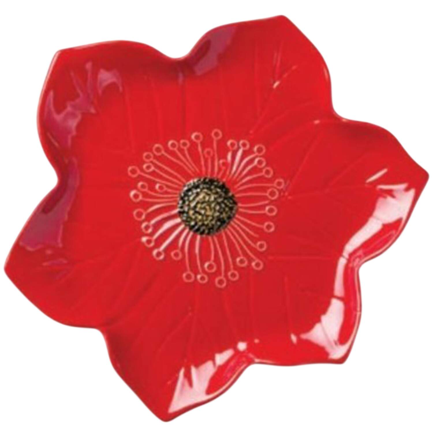 Festive Blooms 13" Figural Platter by Certified International-1