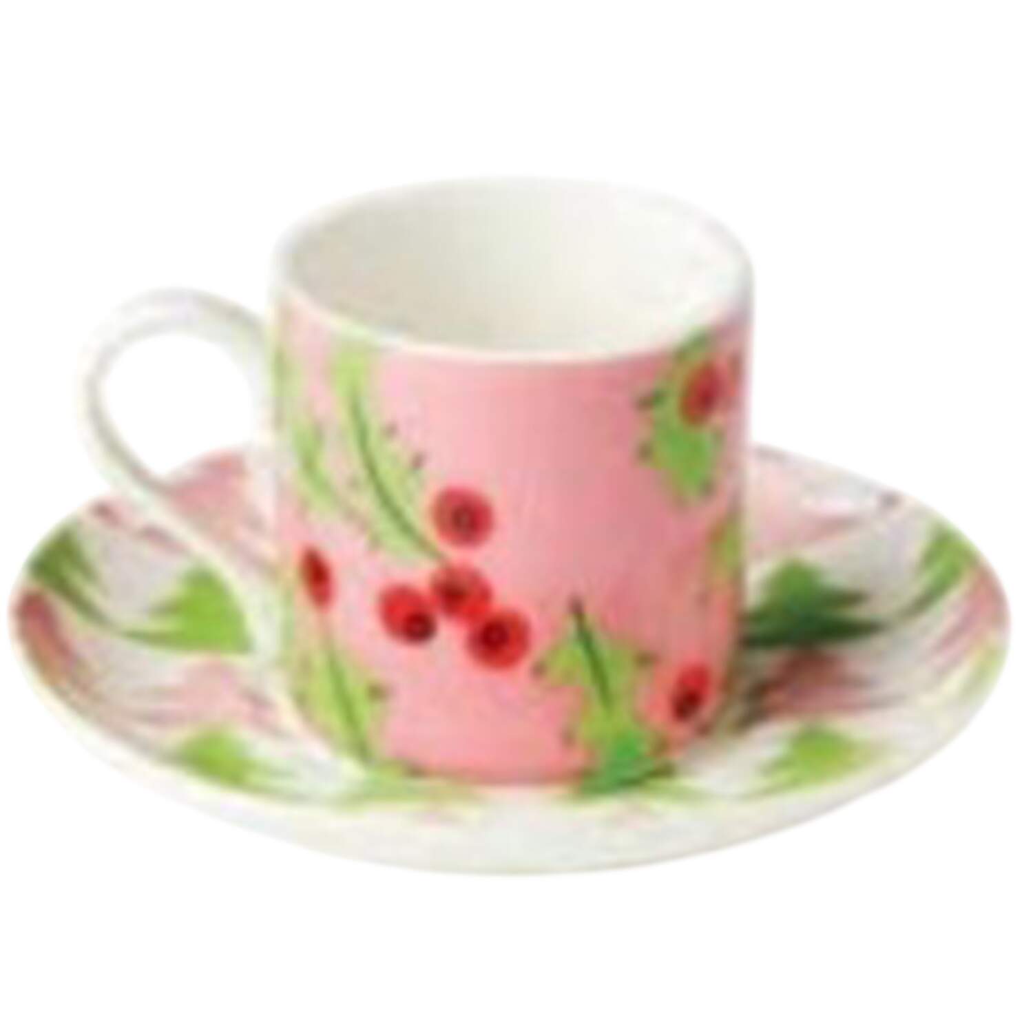 Scarlet Ribbon Espresso Cup and Saucer Set by Certified International-1
