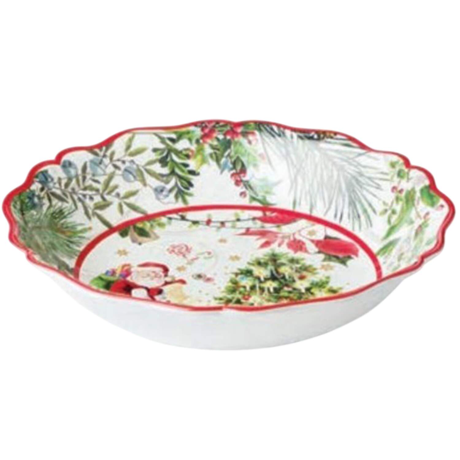 Santa's Delivery 13" Round Serving Bowl by Certified International-1