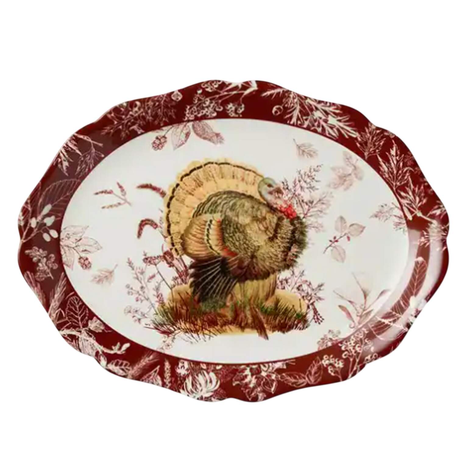 Pheasant Grove 16" Oval Serving Platter by Certified International-1