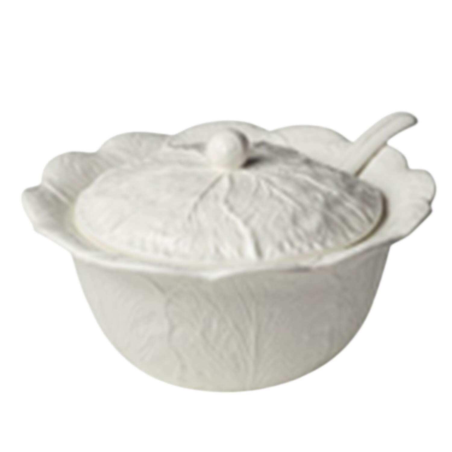 Le Jardin White Cabbage Tureen & Lid w/Ladle by Certified International-1
