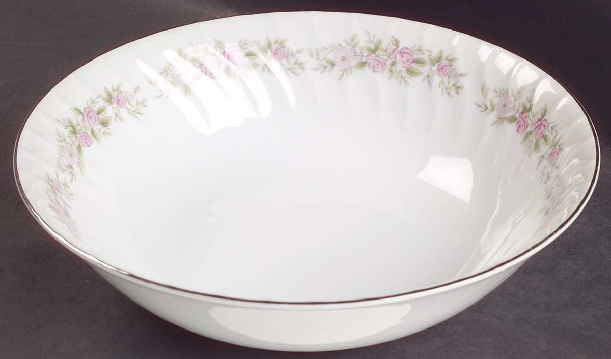 Teahouse Rose 9" Round Vegetable Bowl by Dansico-1