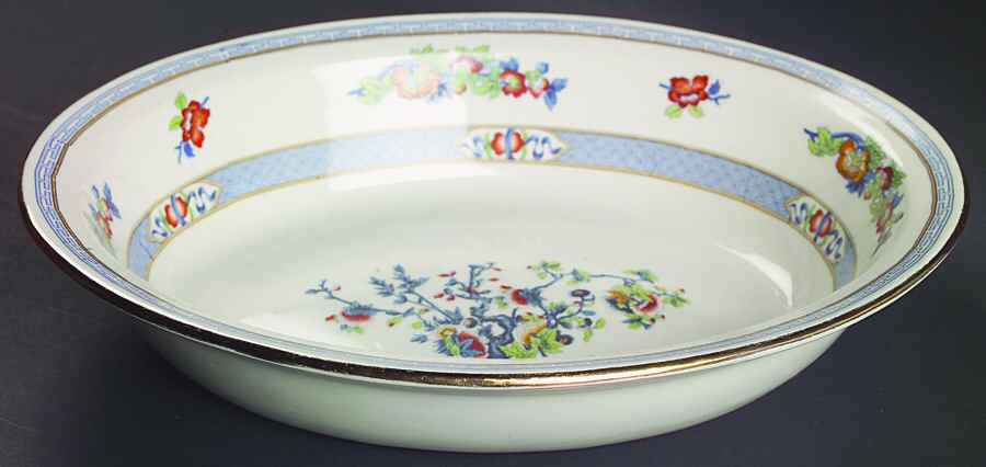 Indian Tree 10" Oval Vegetable Bowl by Davison & Son-1