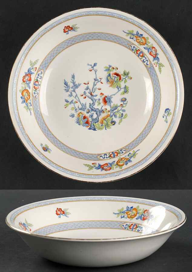 Indian Tree Coupe Soup Bowl by Davison & Son-1