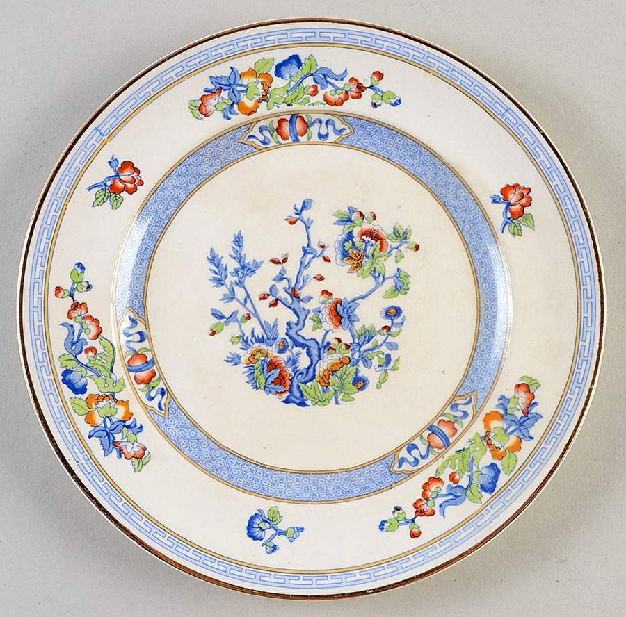 Indian Tree Salad Plate by Davison & Son-1