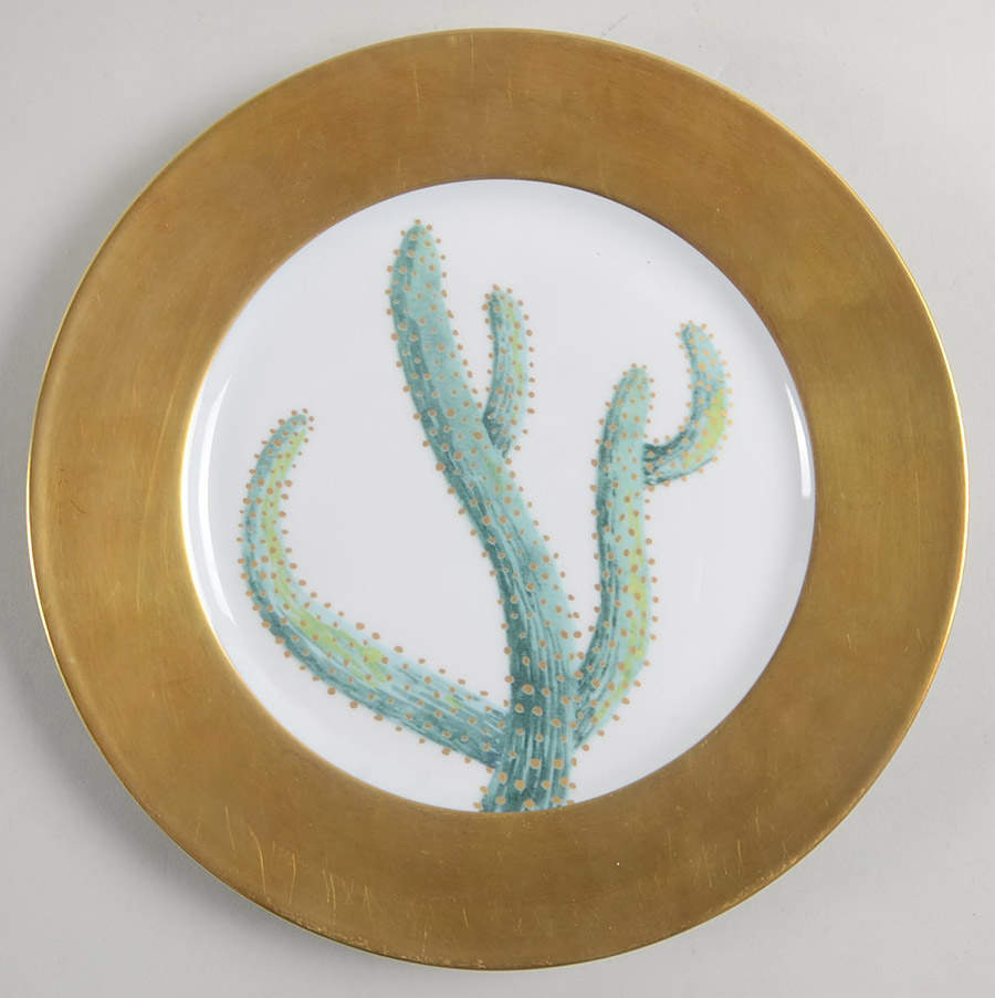 Cactus Salad Plate by Daum-1