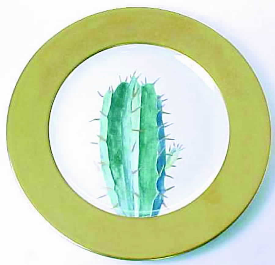 Cactus Salad Plate by Daum-1