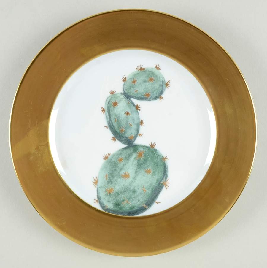 Cactus Salad Plate by Daum-1
