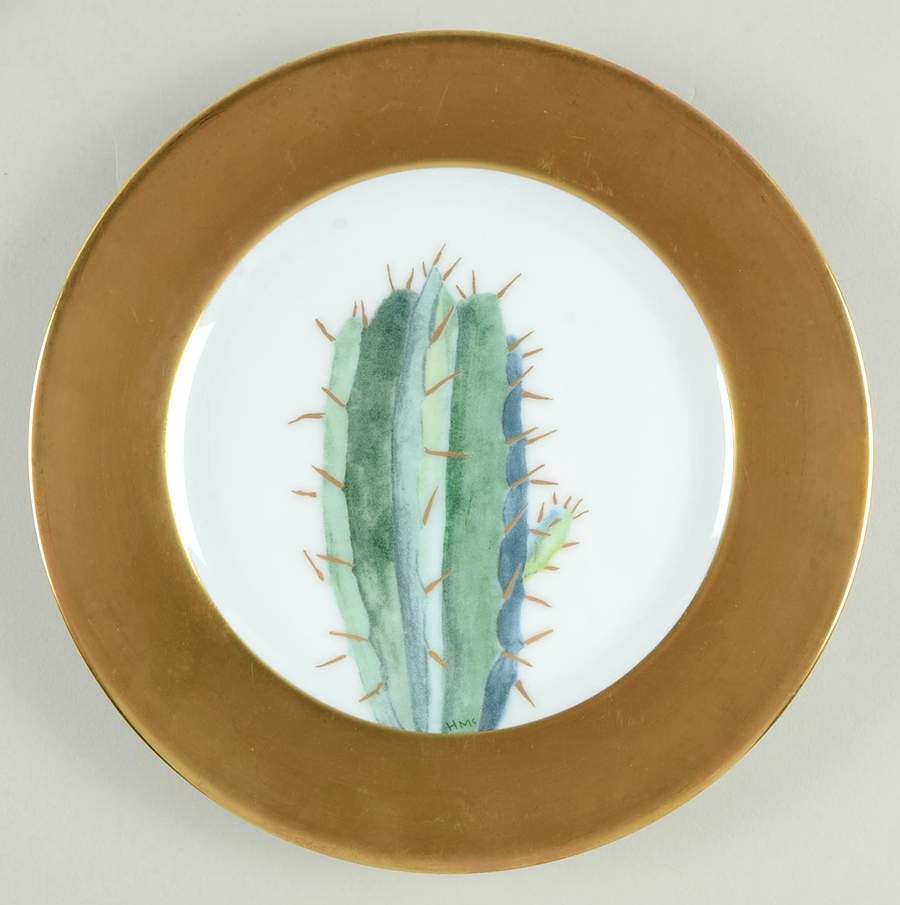 Cactus Salad Plate by Daum-1