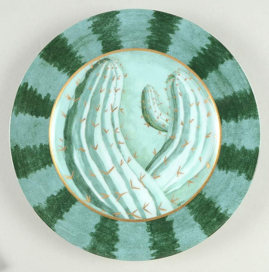 Cactus Salad Plate by Daum-1