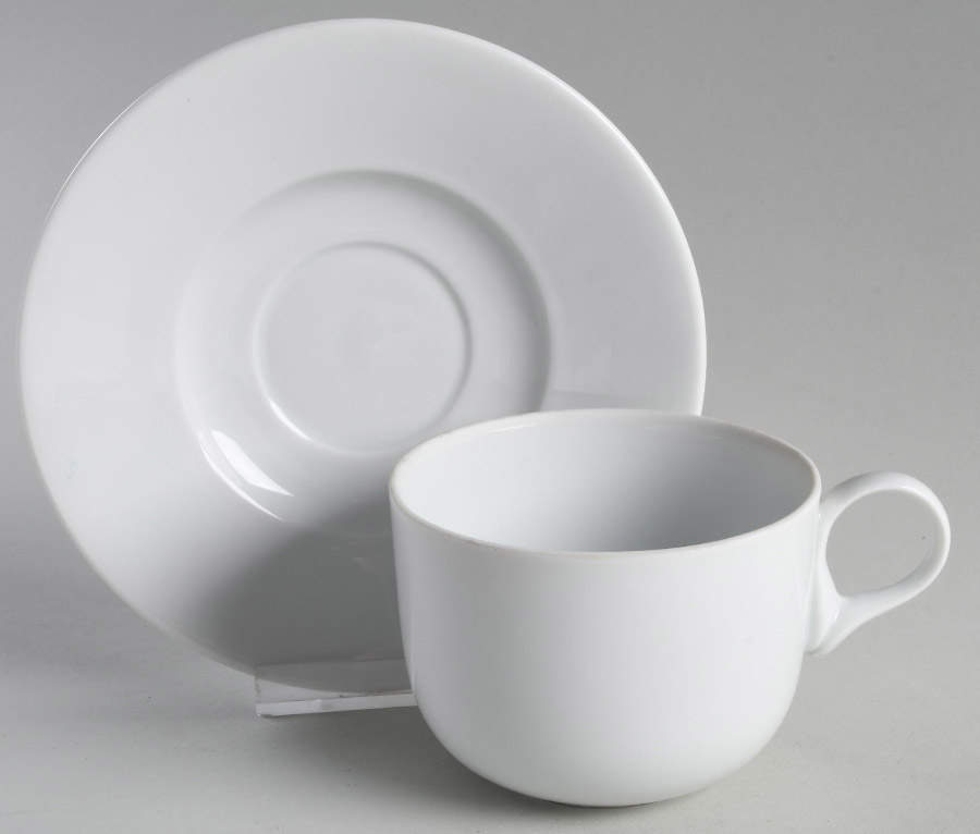 Aartik Flat Cup & Saucer Set by Dansk-1