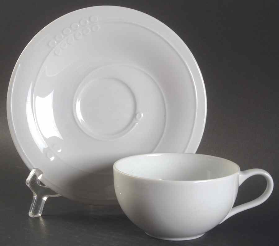 Acacia Flat Cup & Saucer Set by Dansk-1