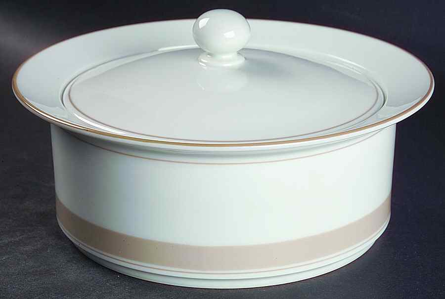 Adagio Taupe 2 Qt Round Covered Casserole by Dansk-1