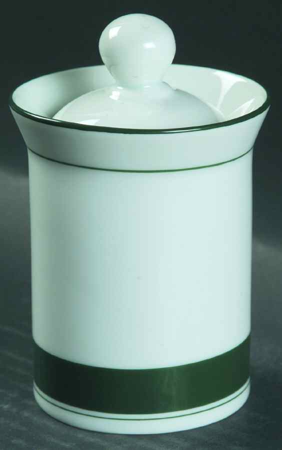 Allegro Green Sugar Bowl & Lid by Dansk-1