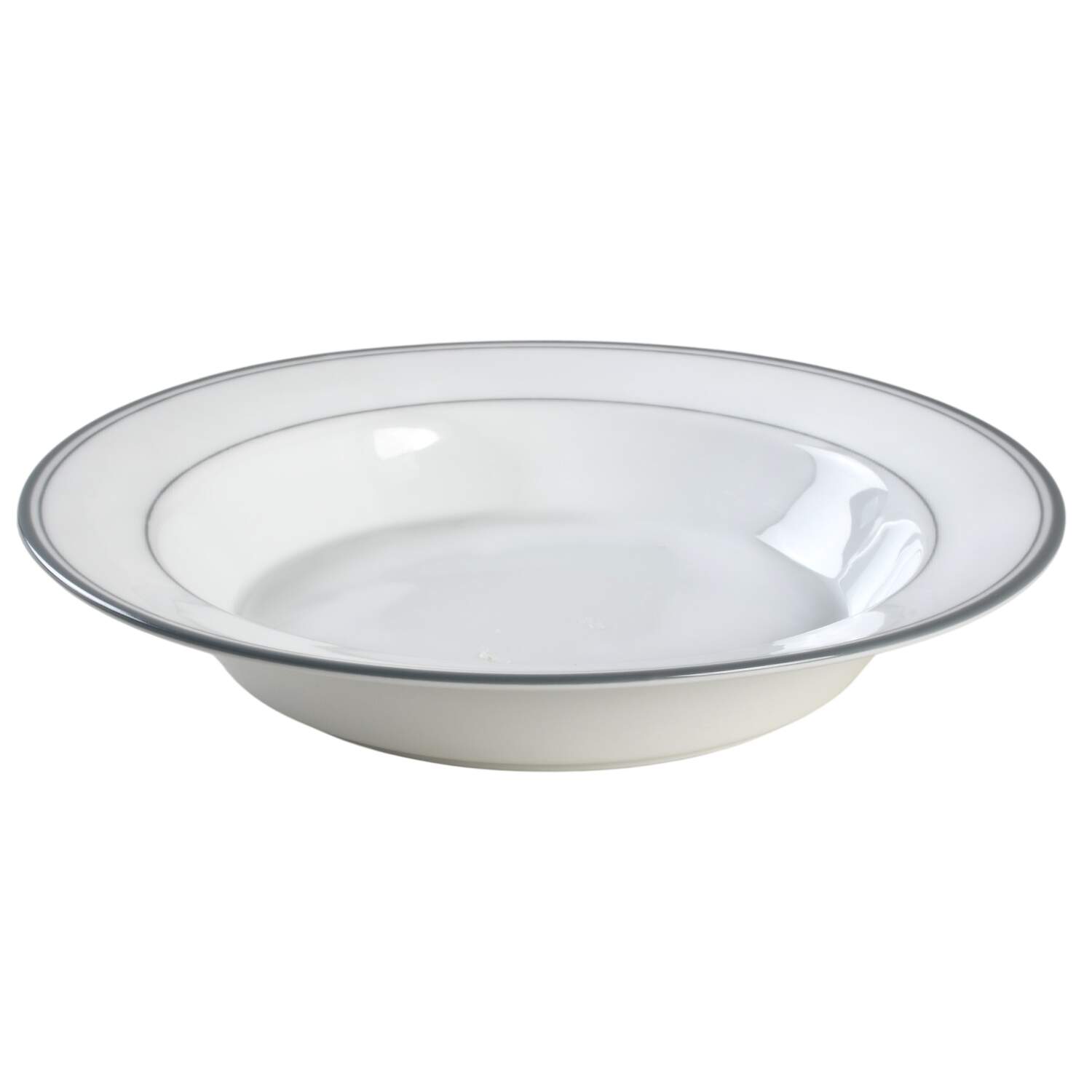 Allegro Grey Rim Soup Bowl by Dansk-1