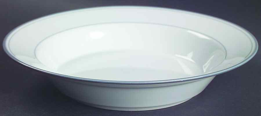 Allegro Grey Rim Soup Bowl by Dansk-1