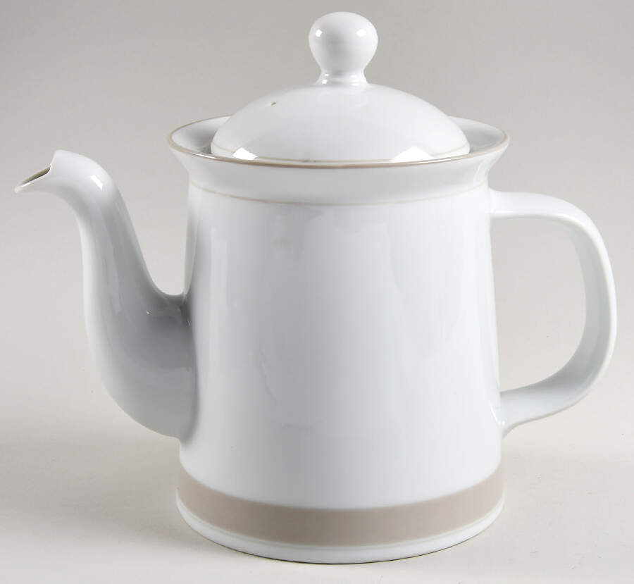 Allegro Taupe Coffee Pot & Lid by Dansk-1