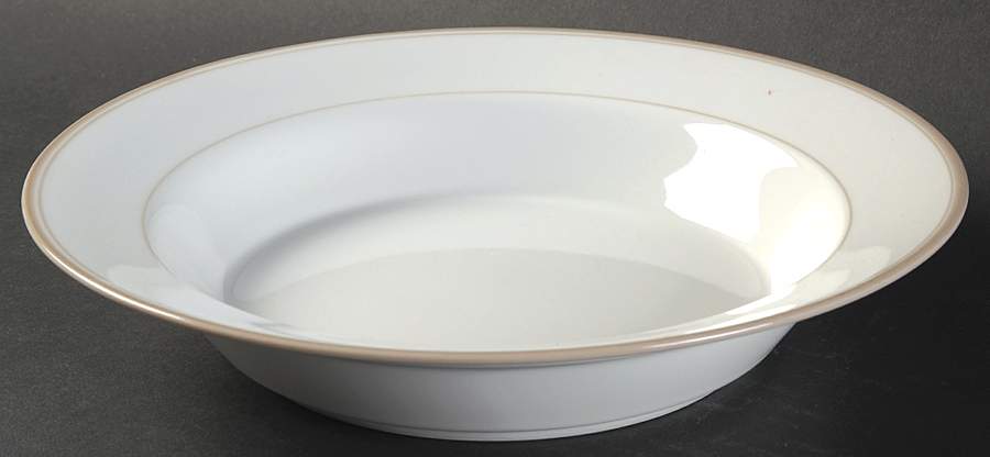 Allegro Taupe Rim Soup Bowl by Dansk-1