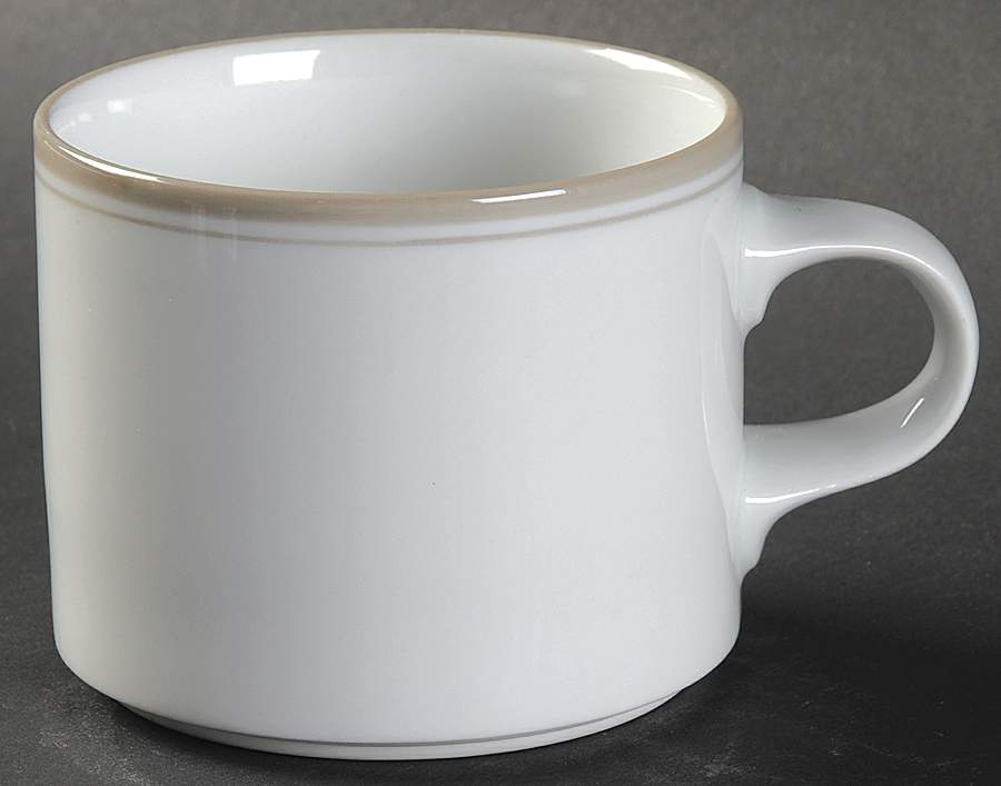 Allegro Taupe Flat Cup by Dansk-1