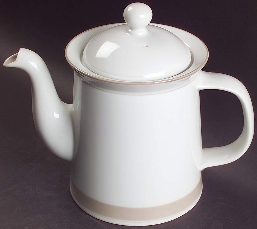 Allegro Taupe Coffee Pot & Lid by Dansk-1