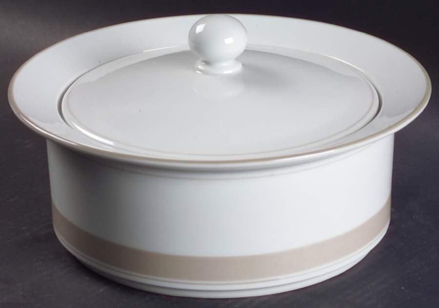 Allegro Taupe 2 Qt Round Covered Casserole by Dansk-1