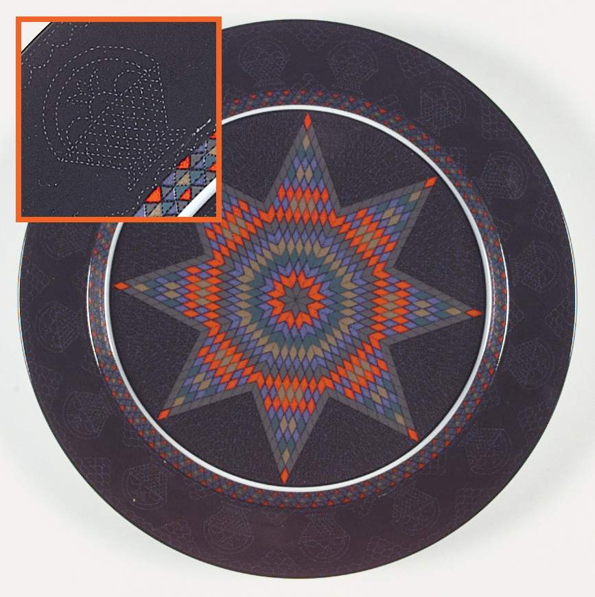 Amish Shadow 13" Chop Plate (Round Platter) by Dansk-1
