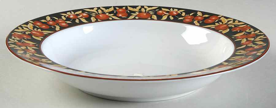 Apple Blossom Large Rim Soup Bowl by Dansk-1