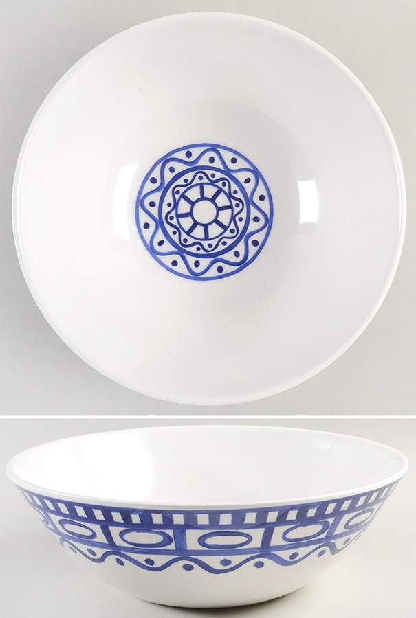 Arabesque (Sri Lanka, Phillipines) 11" Large Melamine Salad Serving Bowl by Dansk-1