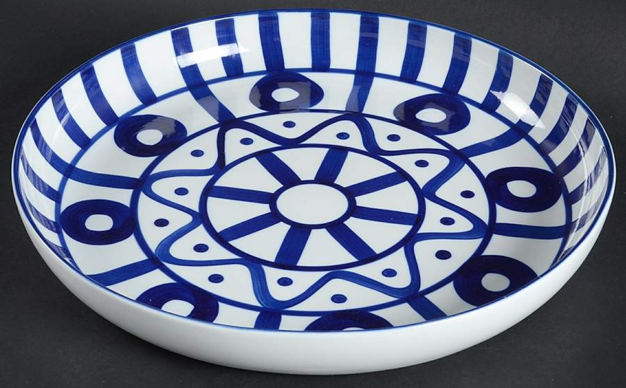 Arabesque (Sri Lanka, Phillipines) 13" Deep Round Platter by Dansk-1