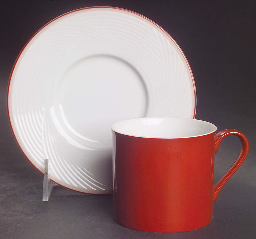 Bamboo Flat Cup & Saucer Set by Dansk-1