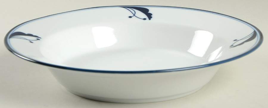 Bayberry Blue (Japan, Portugal) Rim Soup Bowl by Dansk-1