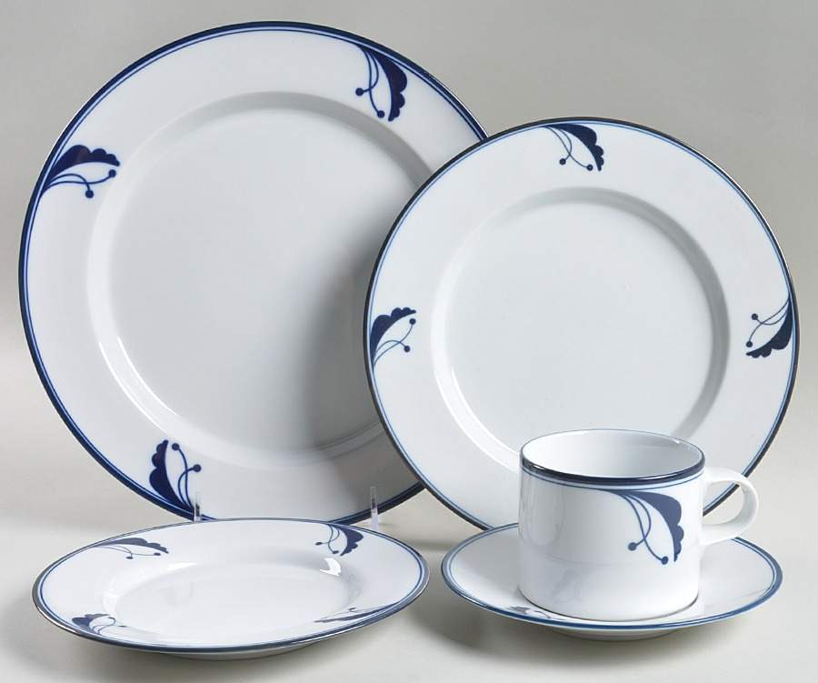 Bayberry Blue (Japan, Portugal) 5 Piece Place Setting by Dansk-1