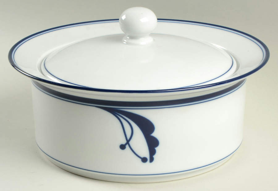 Bayberry Blue (Japan, Portugal) 2 Qt Round Covered Casserole by Dansk-1