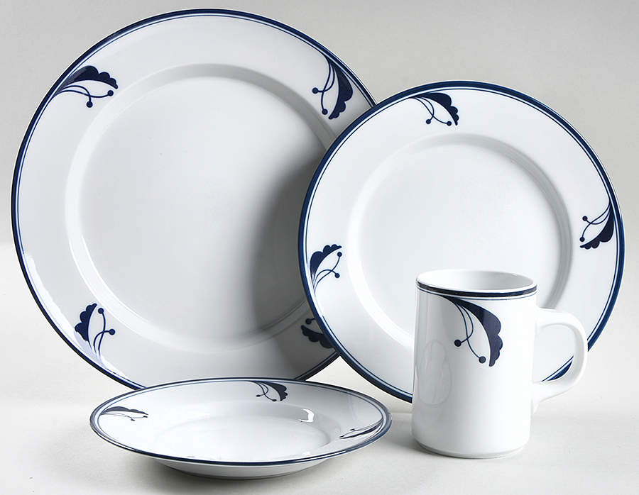 Bayberry Blue (Japan, Portugal) 4 Piece Place Setting by Dansk-1