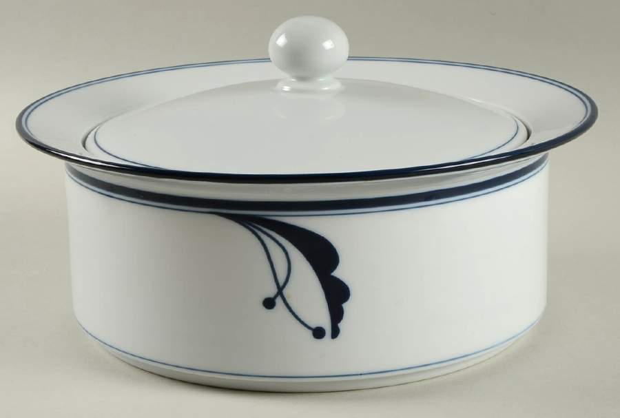 Bayberry Blue (Japan, Portugal) 2 Qt Round Covered Casserole by Dansk-1