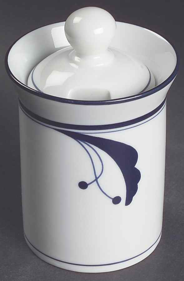 Bayberry Blue (Japan, Portugal) Sugar Bowl & Lid by Dansk-1