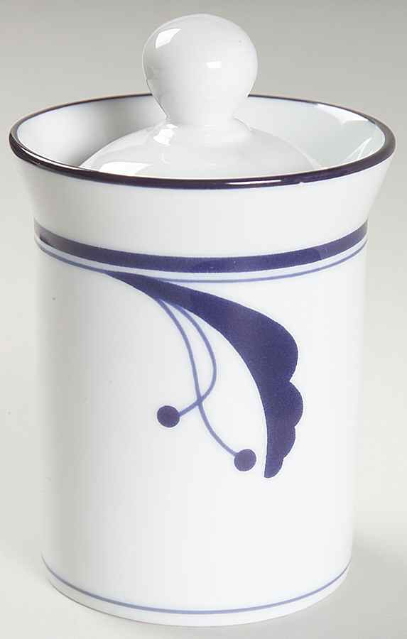 Bayberry Blue (Japan, Portugal) Sugar Bowl & Lid by Dansk-1