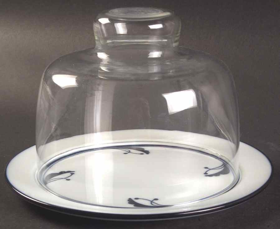 Bayberry Blue (Japan, Portugal) Round Cheese Dish & Lid by Dansk-1