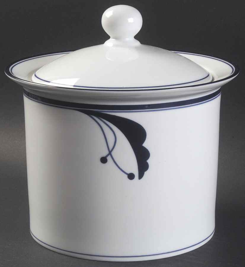 Bayberry Blue (Japan, Portugal) Medium Canister & Lid by Dansk-1