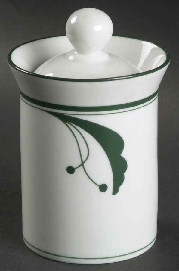 Bayberry Green Sugar Bowl & Lid by Dansk-1