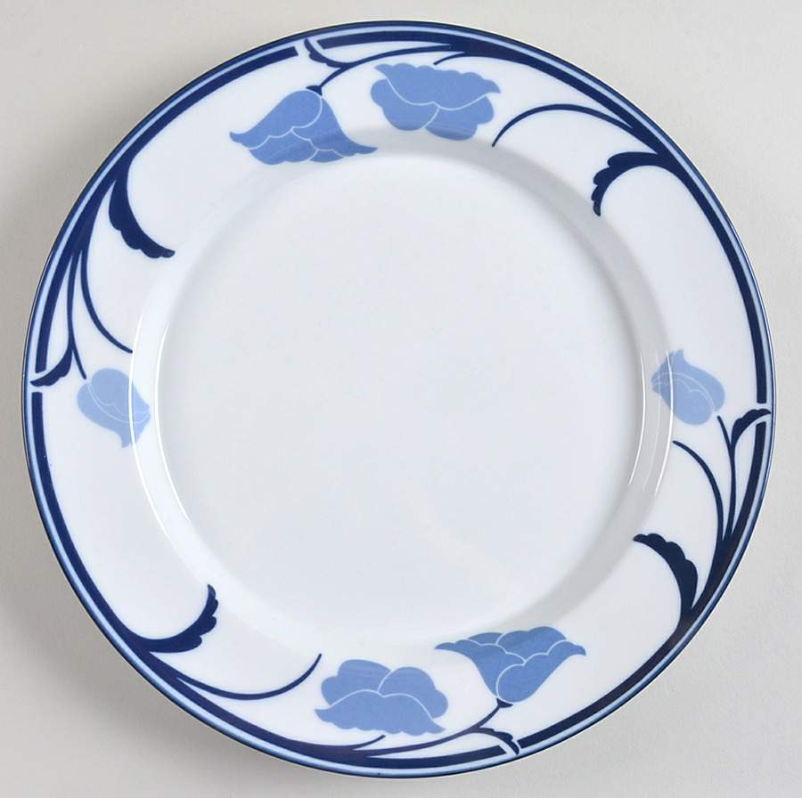 Belles Fleurs Blue Dinner Plate by Dansk-1